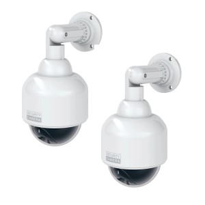 2er Set Basi Kamera Attrappen KA 302 mit Blinklicht und Befestigung für mehr Sicherheit.