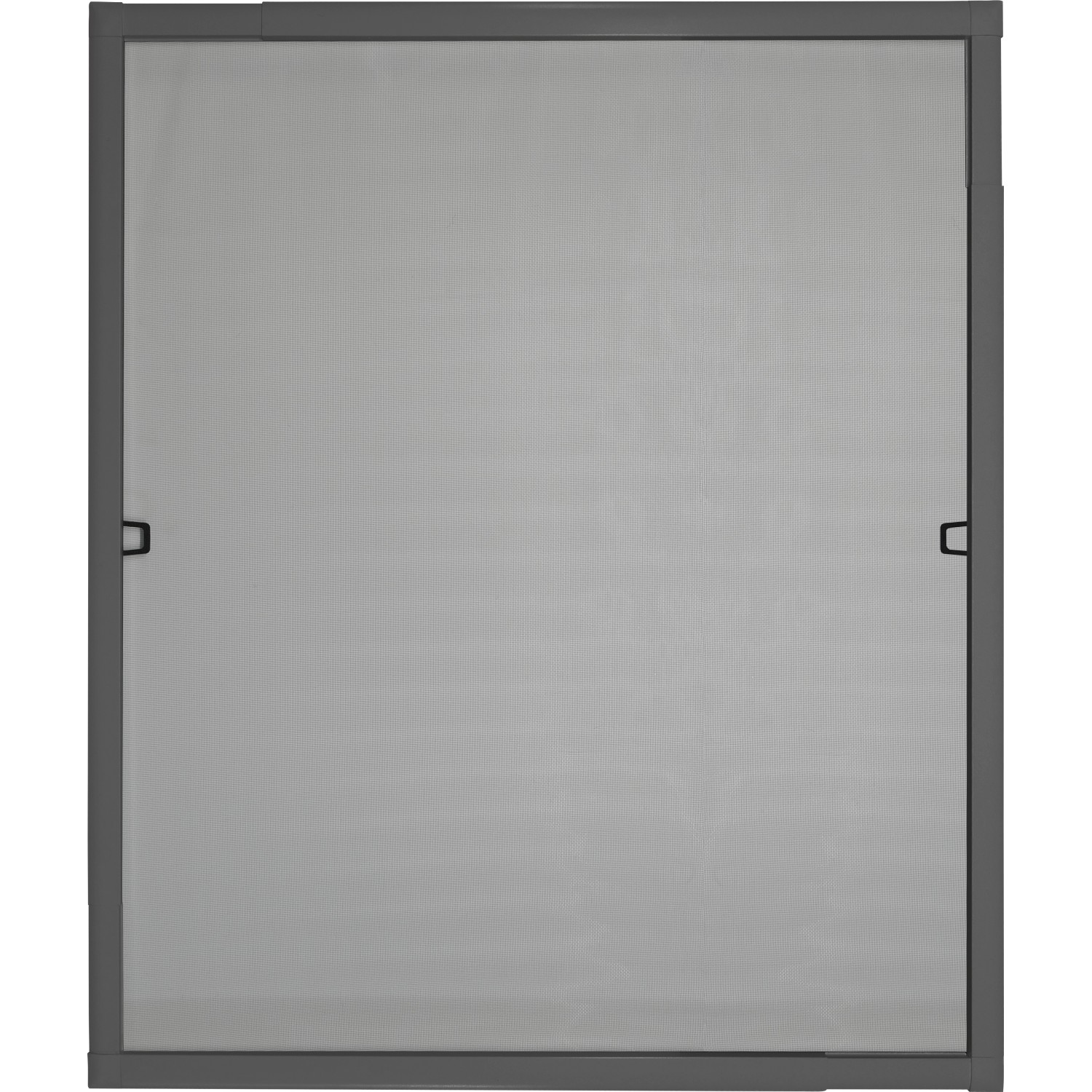 Anthrazitfarbener Teleskop Insektenschutzrahmen für Fenster, 120x140 cm.