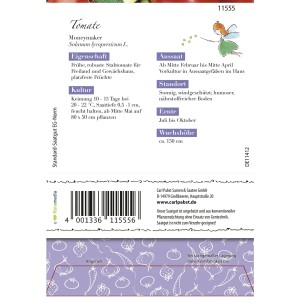 Saatguttüte Grüne Fee Tomate Moneymaker, samenfest für ca. 15 Pflanzen.