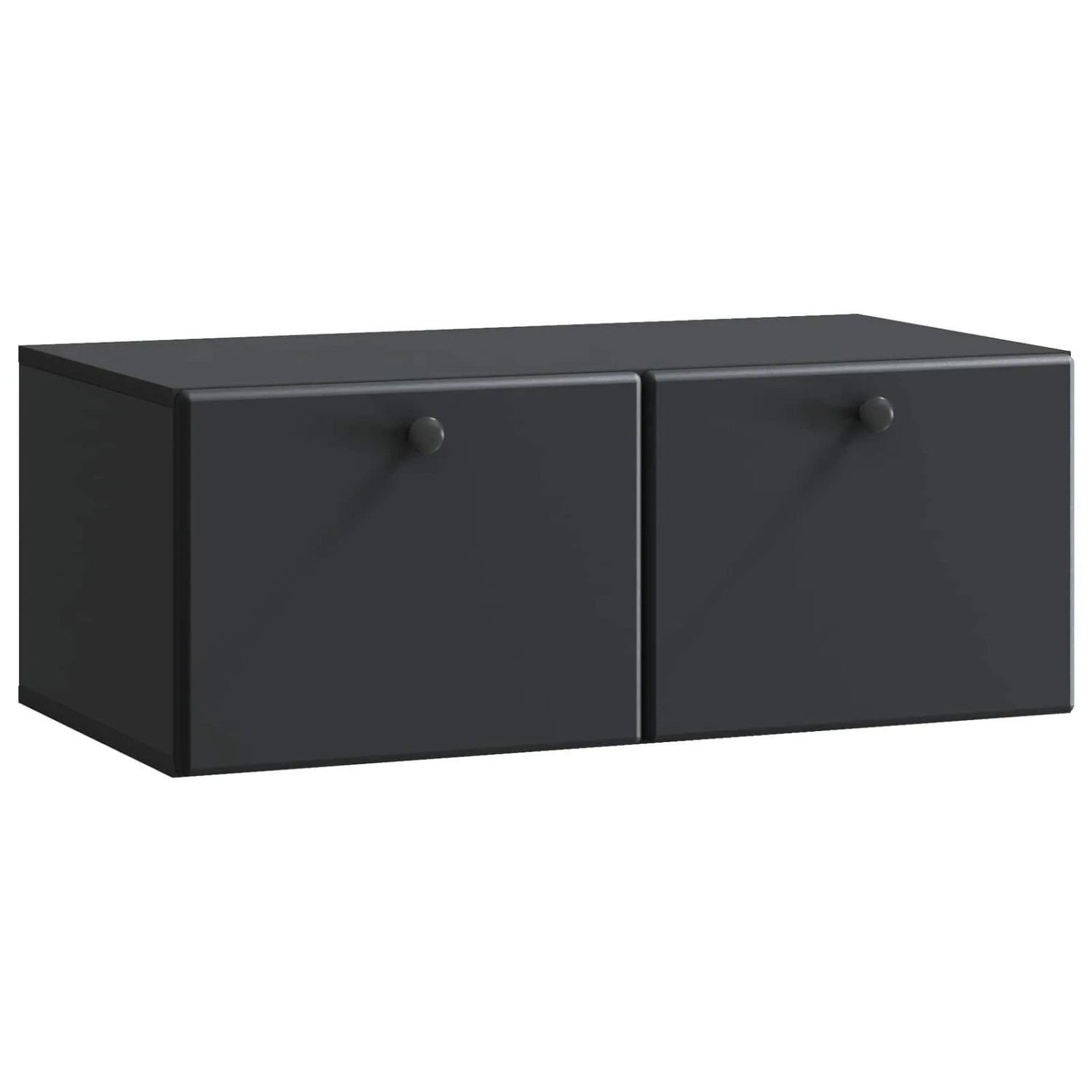 vidaXL Wandmontierter TV-Schrank Schwarz 78,5 x 41 x 30 cm 899196
