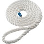 Weiße Seilflechter Fenderleine Fibron, 10 mm Durchmesser, mit gespleißter Öse.