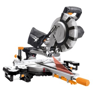 Scheppach SL99LXU Woodster Kapp-, Zug- und Gehrungssäge mit Laser für präzise Schnitte.