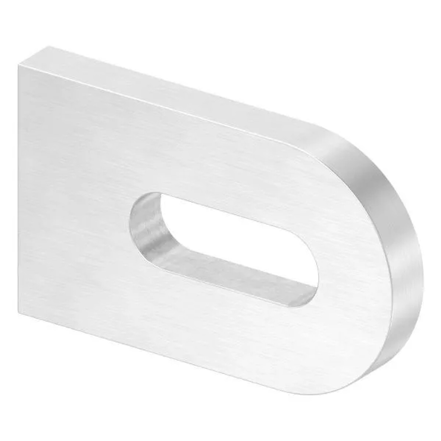 FeNau Anschweißlasche 50x30x6 mm Mit Langloch Ø 25x9 mm V2A