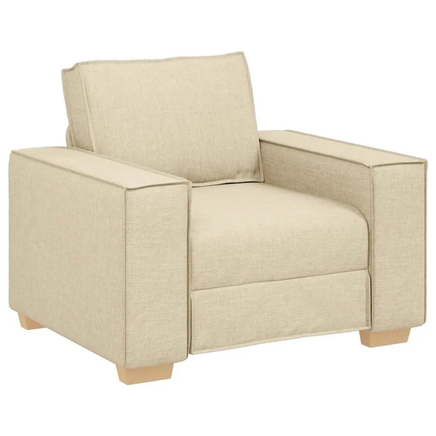 vidaXL Sofa Stuhl Creme 60 cm Stoff 4104967 günstig online kaufen