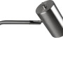 Moderne Trio Tischleuchte Marley in Nickel matt. Design-Tischlampe mit beweglichem Leuchtenkopf.
