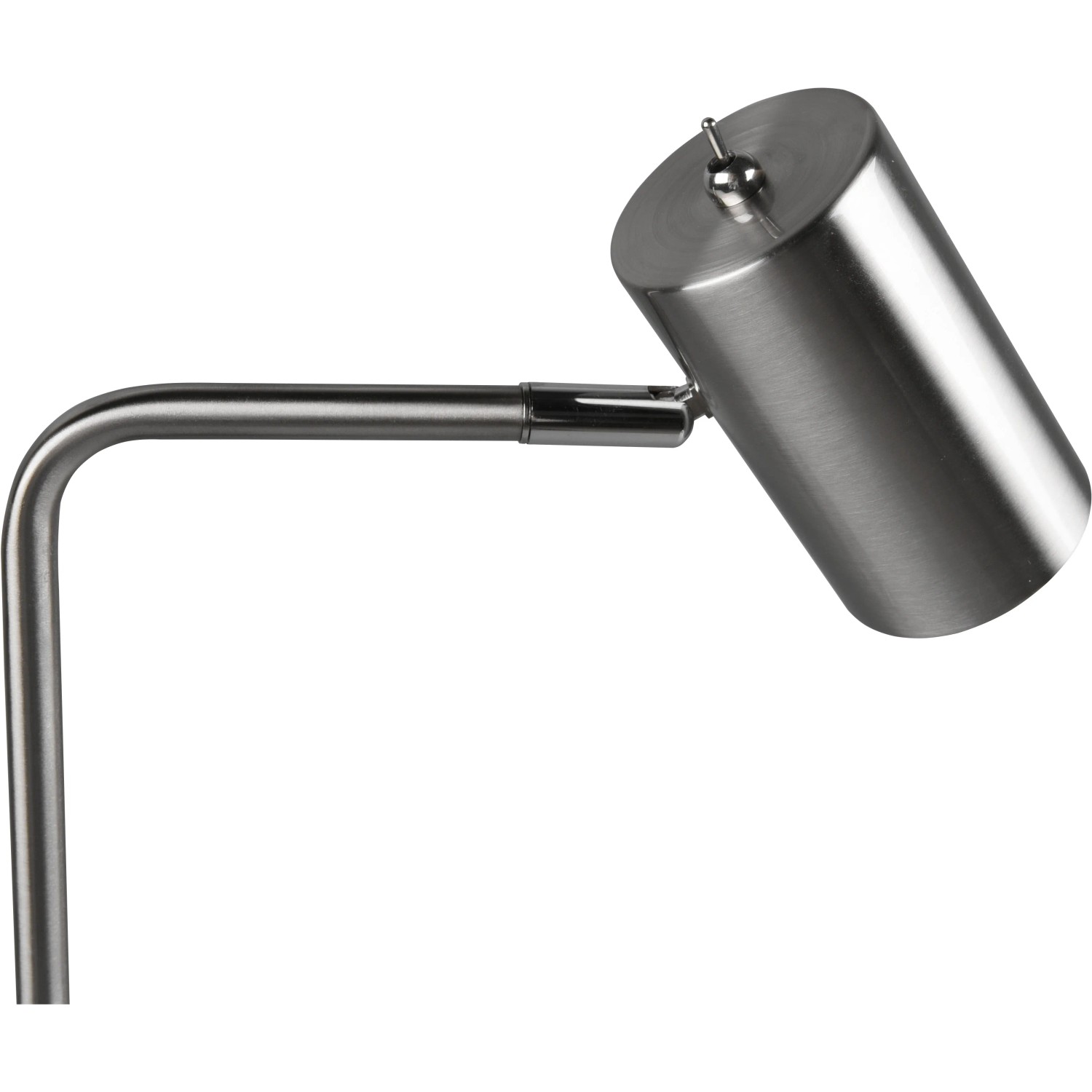 Moderne Trio Tischleuchte Marley in Nickel matt. Design-Tischlampe mit beweglichem Leuchtenkopf.