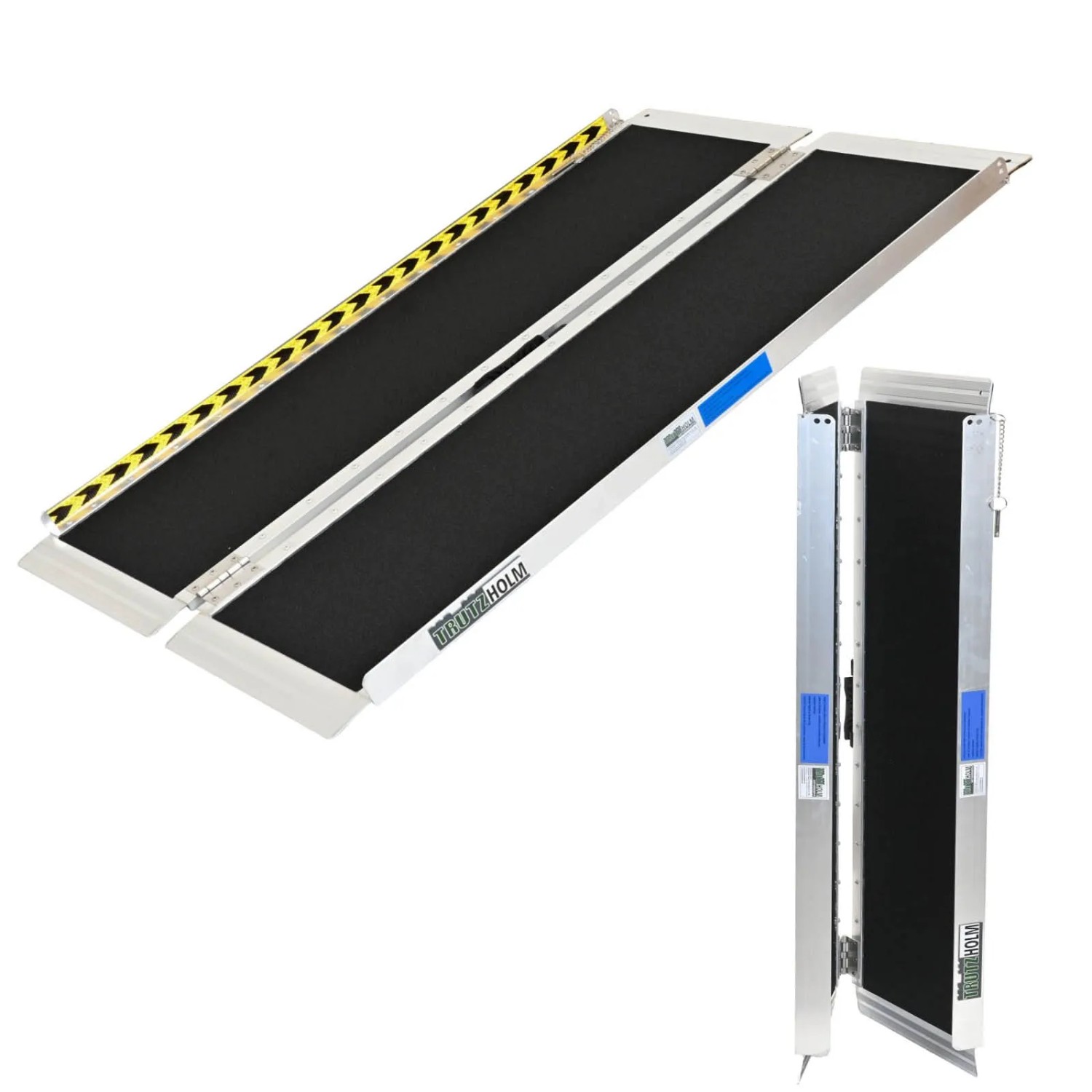 TRUTZHOLM Rollstuhlrampe Klappbar 122 cm Traglast 272 kg Alu Grau Schwarz B günstig online kaufen