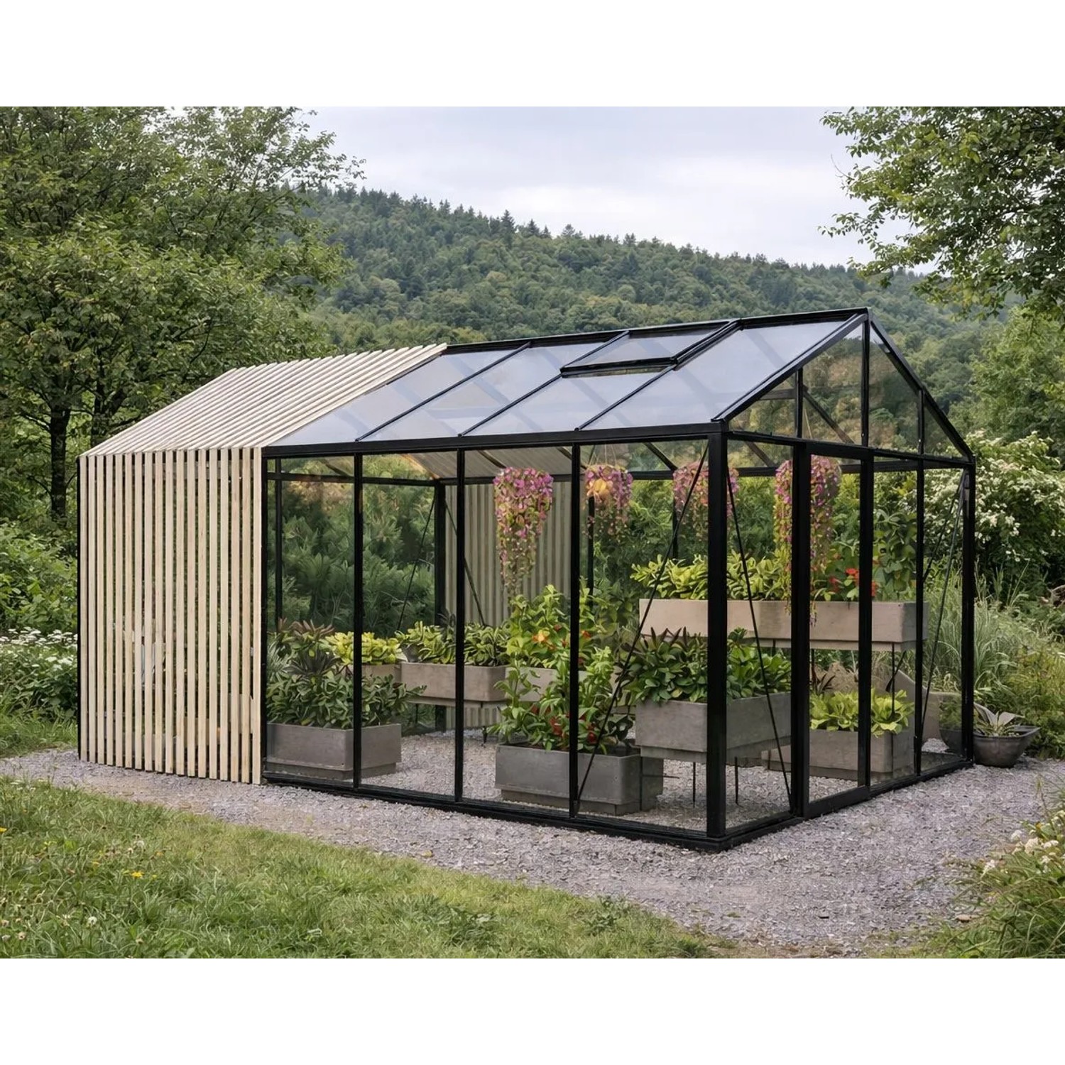Bloomcabin Premium-Qualität Gewächshaus  Accoya-Fusion GHCAF12