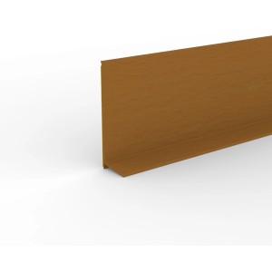 Selbstklebende Weichsockelleiste in Buche, 5000 mm lang, für einfache Montage.