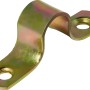 Gelb verzinkte Riegelschlaufe, 15x13 mm, zur Montage mit Schrauben.