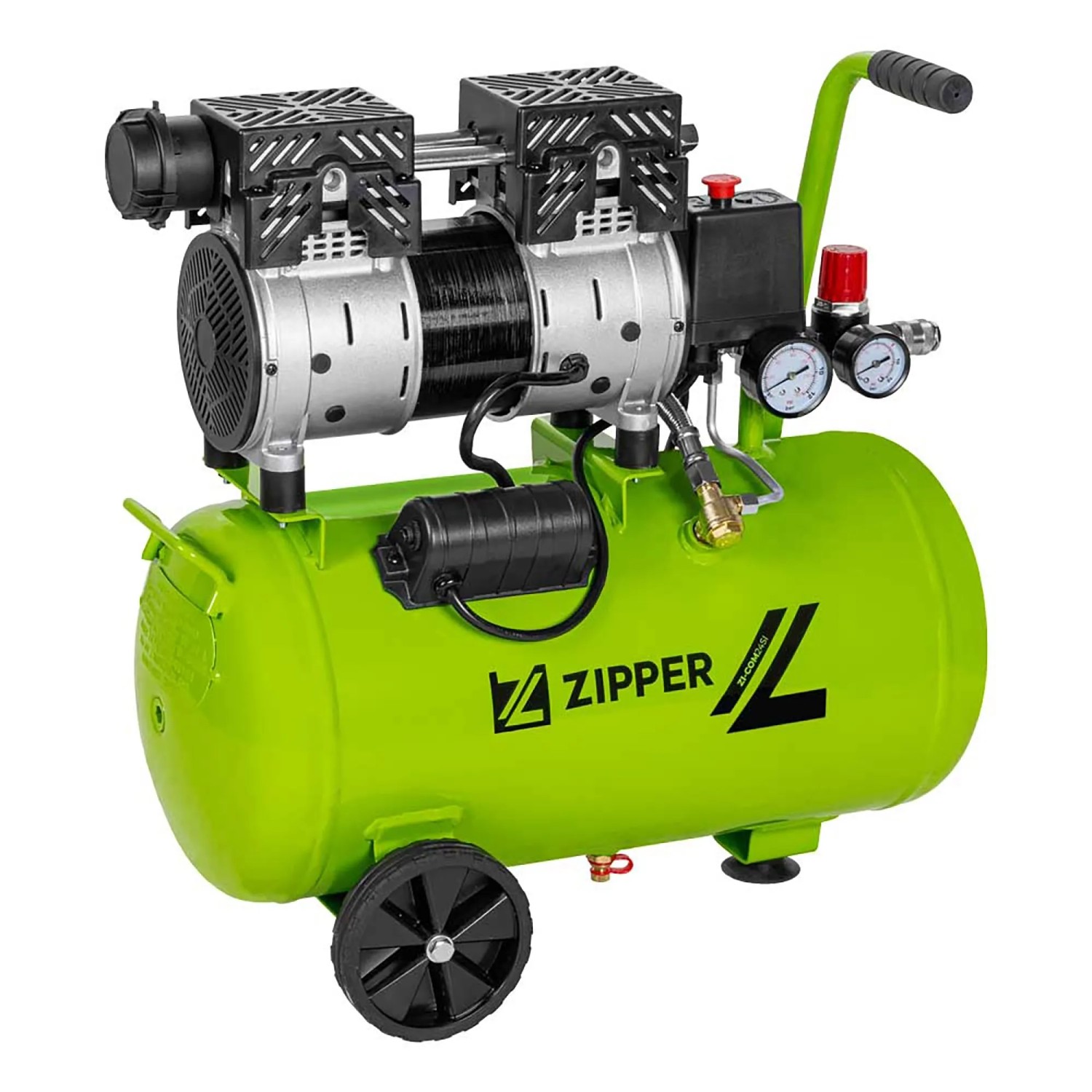Zipper Silent Kompressor ZI-COM24SI Grün-Schwarz