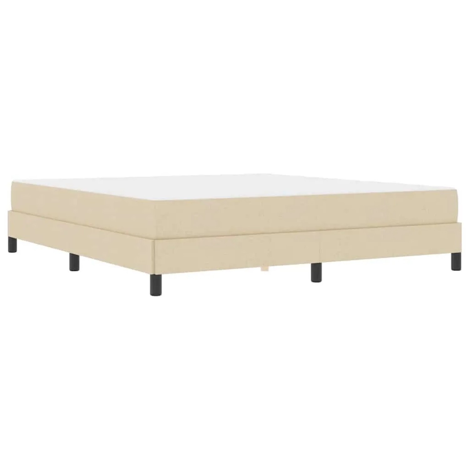 vidaXL Boxspringbett mit Matratze Creme 180 x 200 cm Stoff 3398512 günstig online kaufen