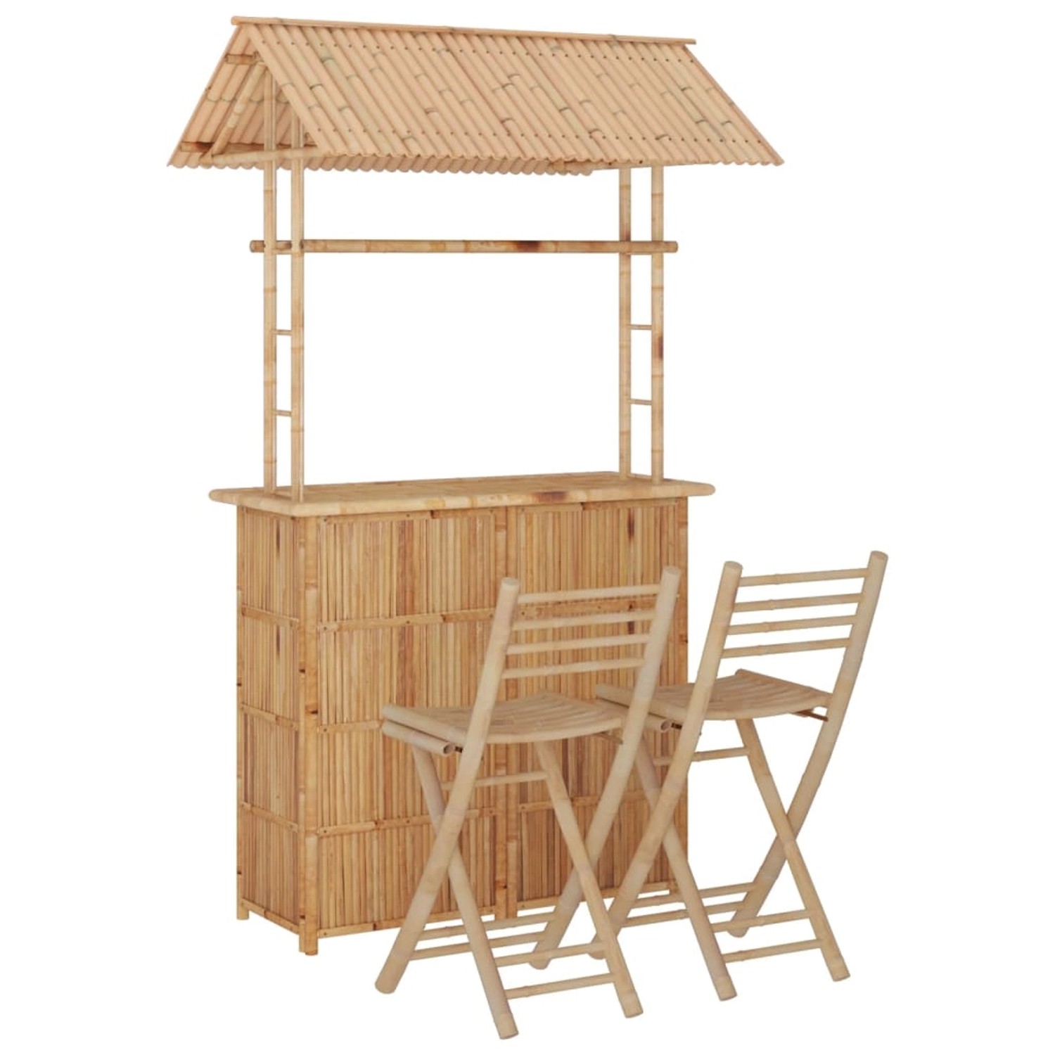 vidaXL 3-Tlg Bar-Set Bambus 341741 günstig online kaufen