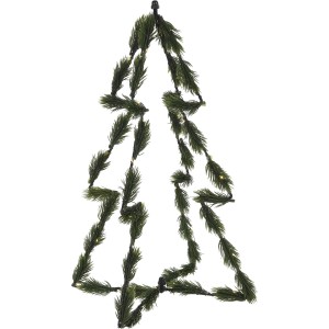 Tannengrüner Deko-Baum mit Timer, 40 cm, für festliche Innen-Weihnachtsdeko.