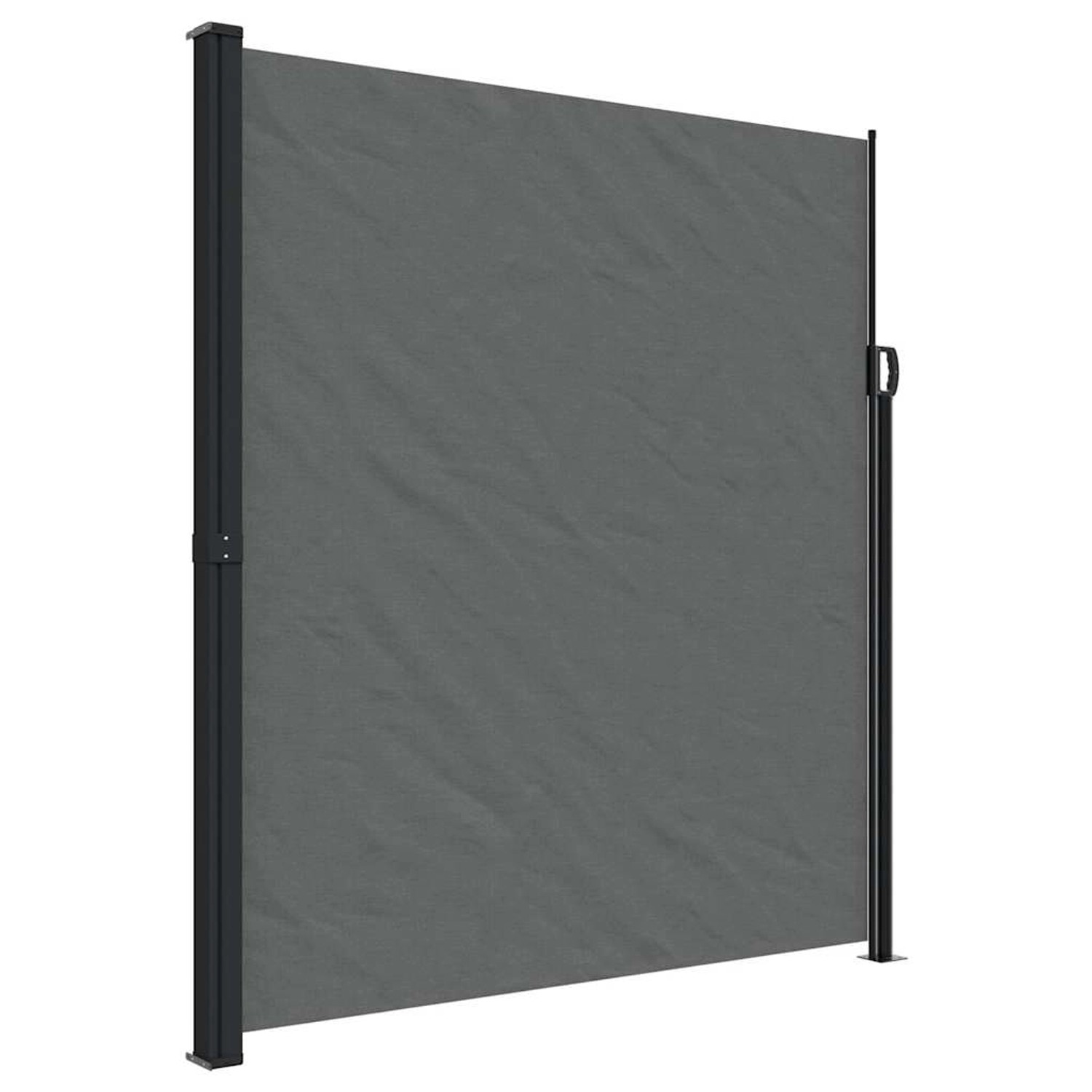 furnicato Seitenmarkise Ausziehbar Anthrazit 220x500 cm günstig online kaufen