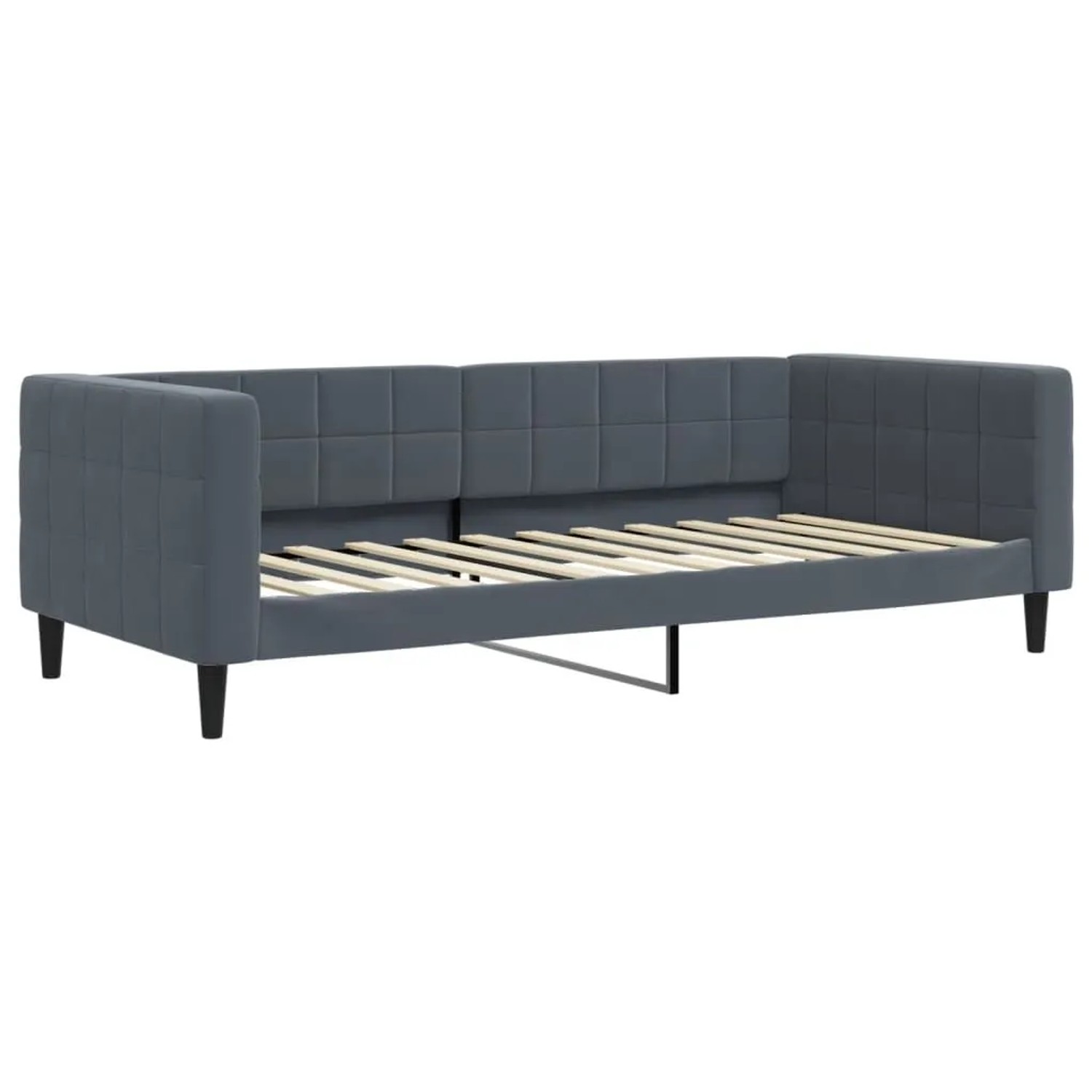 vidaXL Tagesbett Dunkelgrau 90x200 cm Samt 354009