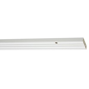 Weiße Gardinia Vorhangschiene, 3-läufig, 180 cm, für Gardinen und Vorhänge.