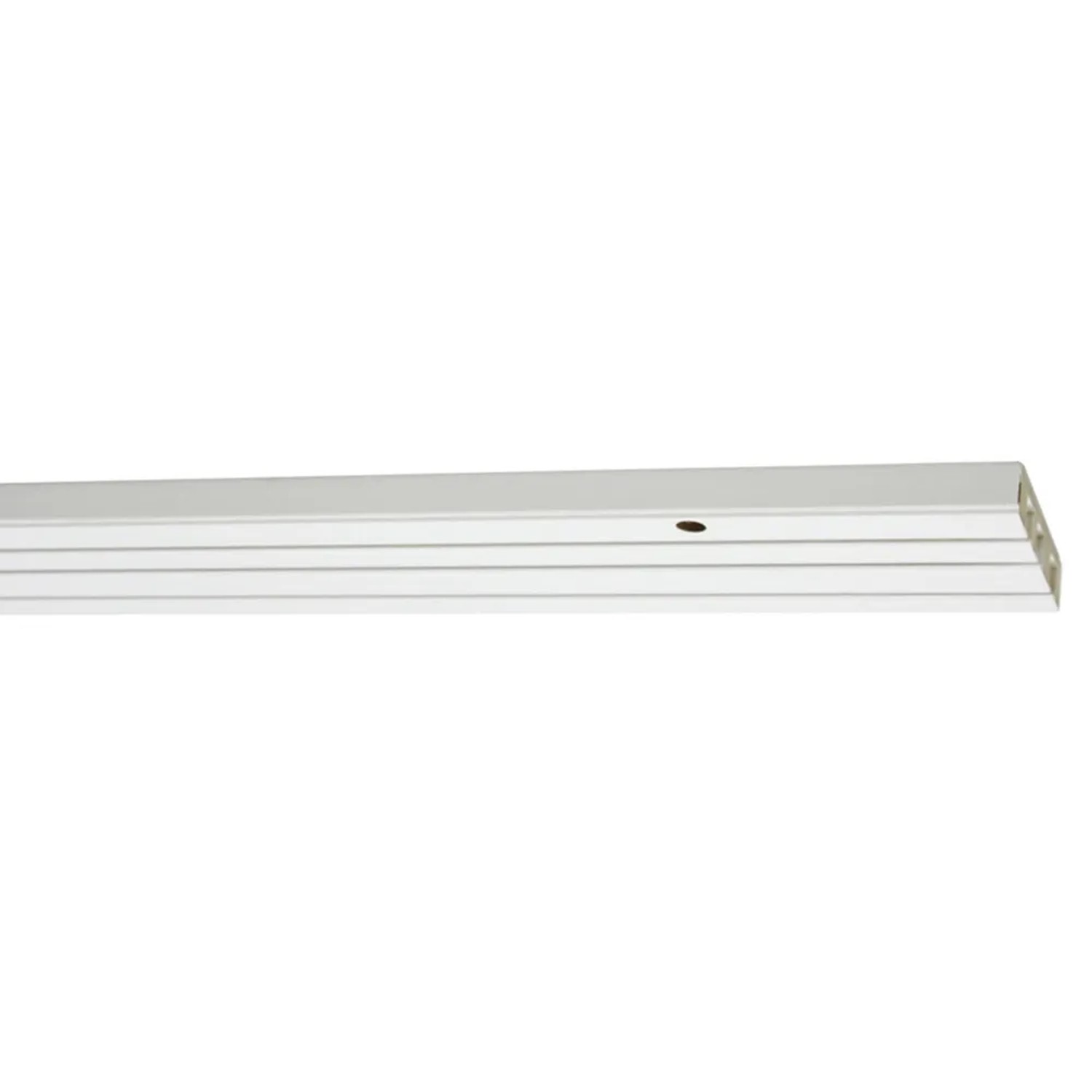 Weiße Gardinia Vorhangschiene, 3-läufig, 180 cm, für Gardinen und Vorhänge.