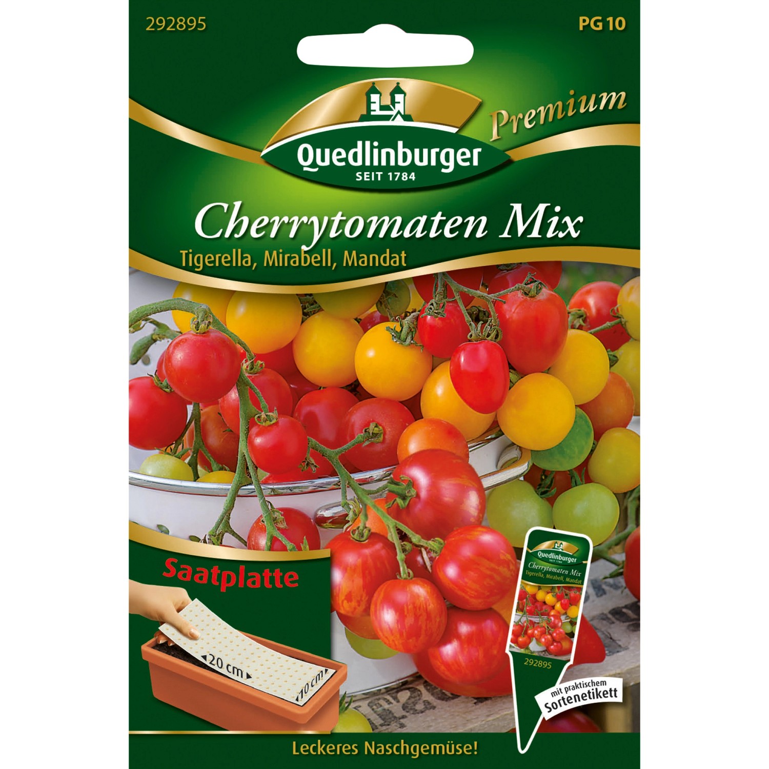 Quedlinburger Cherry-Tomaten Mix Saatplatte günstig online kaufen