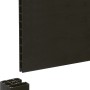 WPC Sichtschutzzaun Paneel XL, 3er Set, anthrazit, 177x29x2,1 cm. Zaun für Garten und Terrasse.