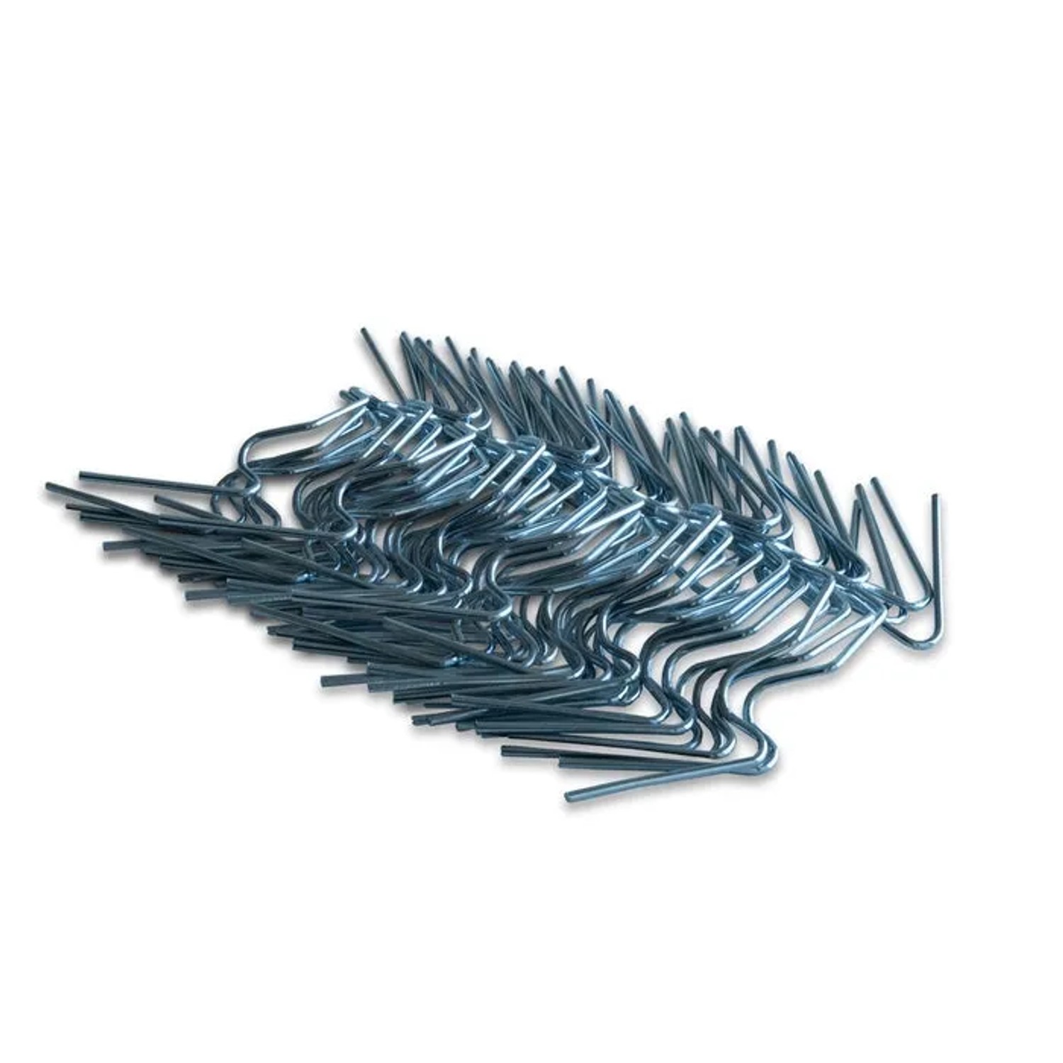 Silberne Karat Gewächshausklammern, 120 Stück, für die Montage von Doppelstegplatten im Gartenbau.