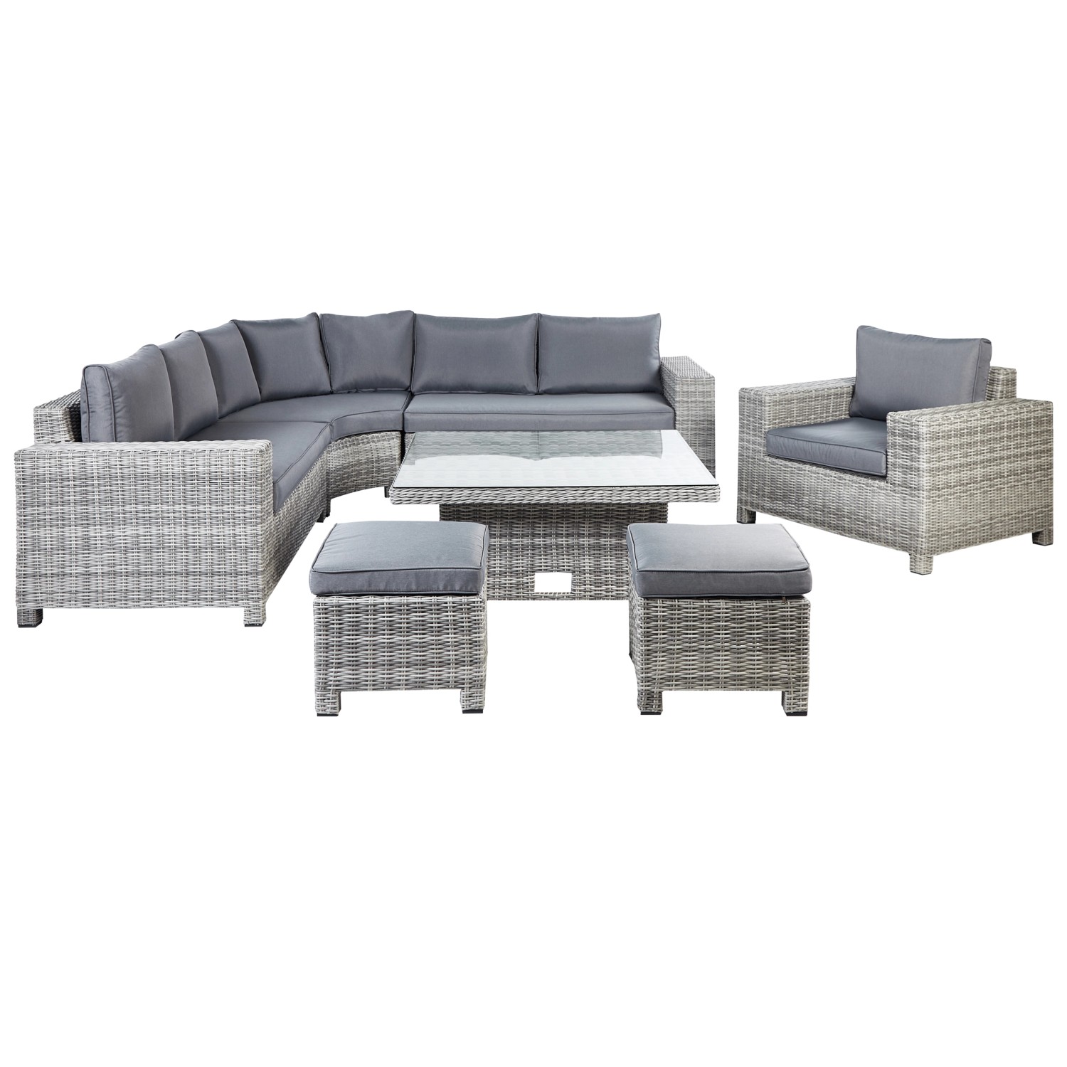 Beliani Lounge Set TEGLIO Taupe