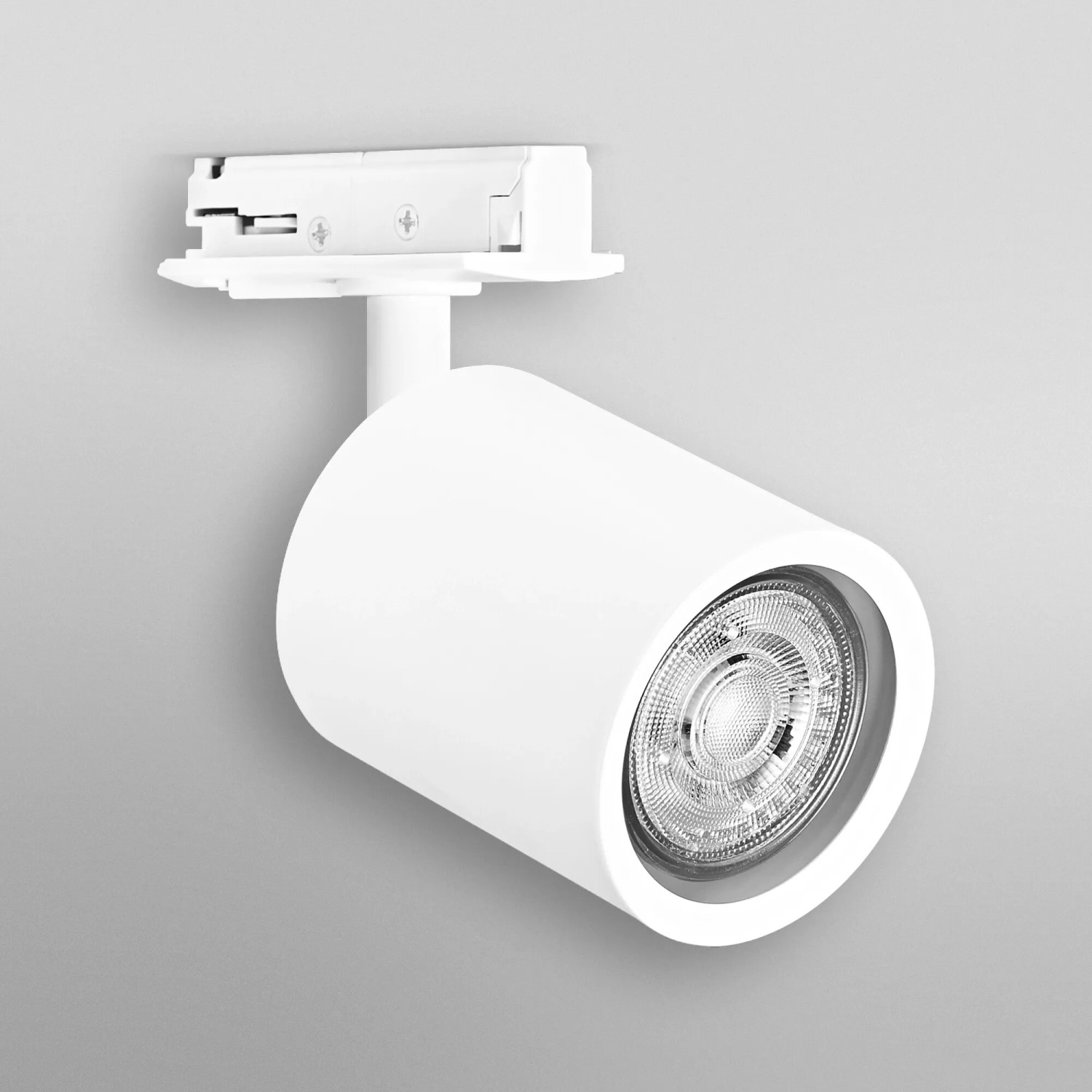 Weißer Ledvance Schienenspot Stelle Mini Cylinder, 13,5 cm, für Schienensysteme.