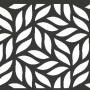 GroJa Steckzaun Designeinsatz Leafs, 180x30cm, DB703, für Zaunbau & Sichtschutz.