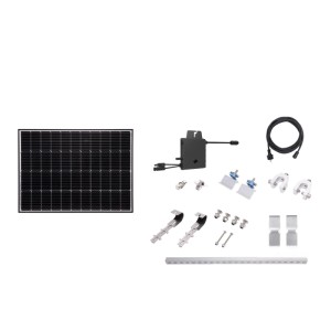 Yard Force Balkonkraftwerk Starter-Set LX SP170S mit Solarmodul, Wechselrichter und Montagematerial.