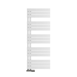 Weißer Emke Badheizkörper 130x50cm, Handtuchwärmer für Badezimmer.