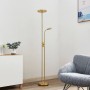 Lindby LED Stehlampe Seppa 9945422 Dimmbar Modern in Gold Messing aus Metall 2-flammig Wohnzimmerleuchte_3