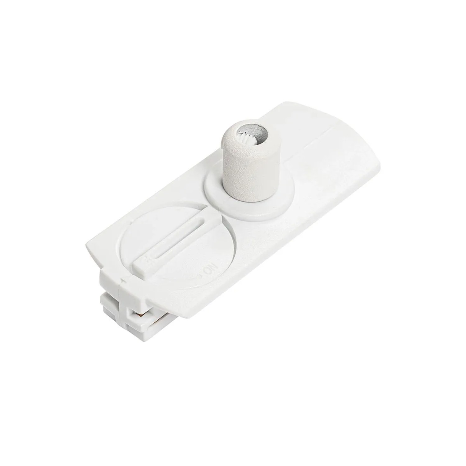 QAZQA Luxuriöser Pendelleuchten Adapter für 1 Phasen Schiene Weiß Iconic