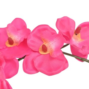 Künstliche rote Orchidee (30 cm) im Topf von furnicato.