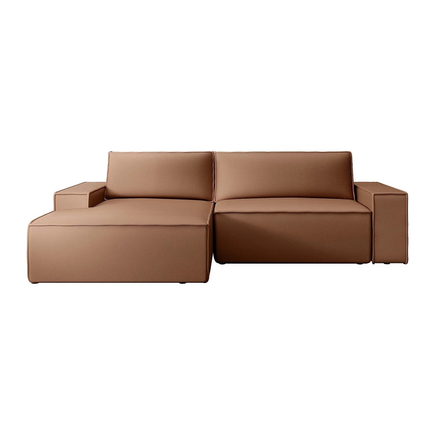 Vente-unique Schlafsofa Amelia Braun 267 cm