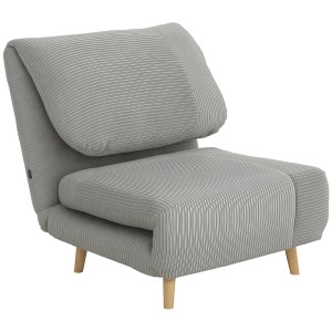 Blauer HOMCOM Schlafsessel aus Polyester, ideal für Schlafzimmer und kleine Räume.