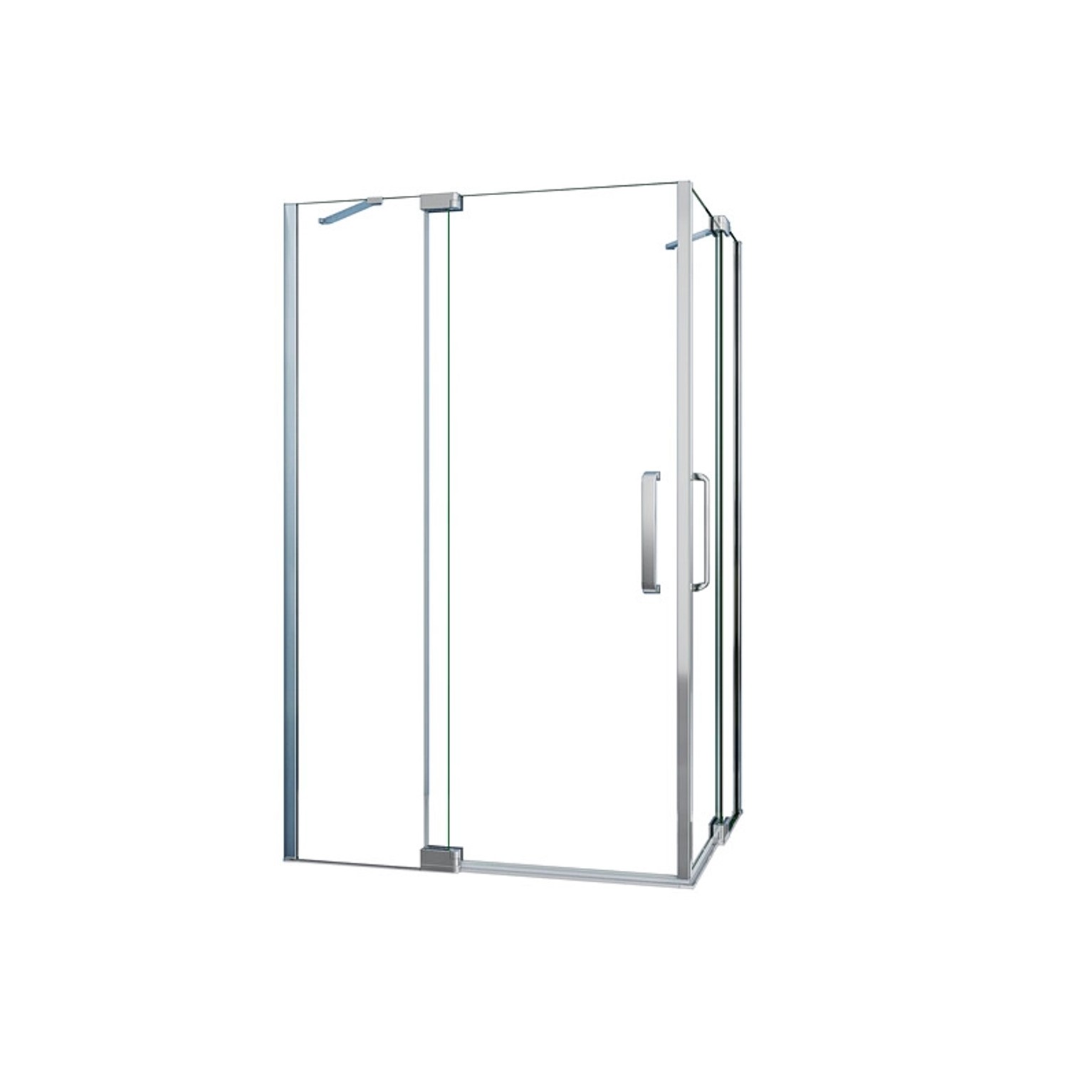 Duschparadies Duschkabine Eckeinstieg 90 x 80 cm Drehtür 8mm Nano Glas Dusc günstig online kaufen