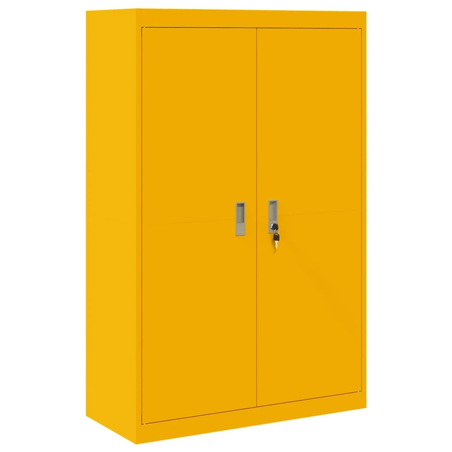 vidaXL Aufbewahrungsschrank 2 Stk Senfgelb 90 x 40 x 140 cm Stahl 3406163