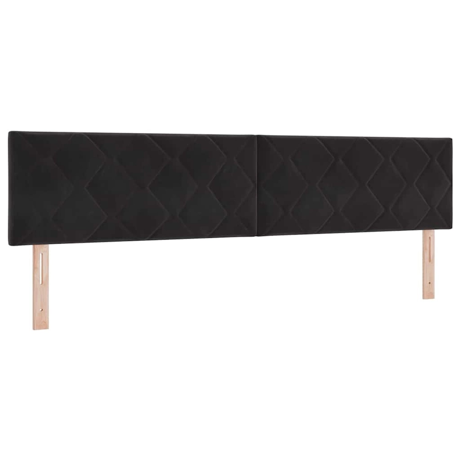 vidaXL LED Kopfteil mit LED-Streifenleuchten Schwarz 200 cm Samt 3338261 günstig online kaufen