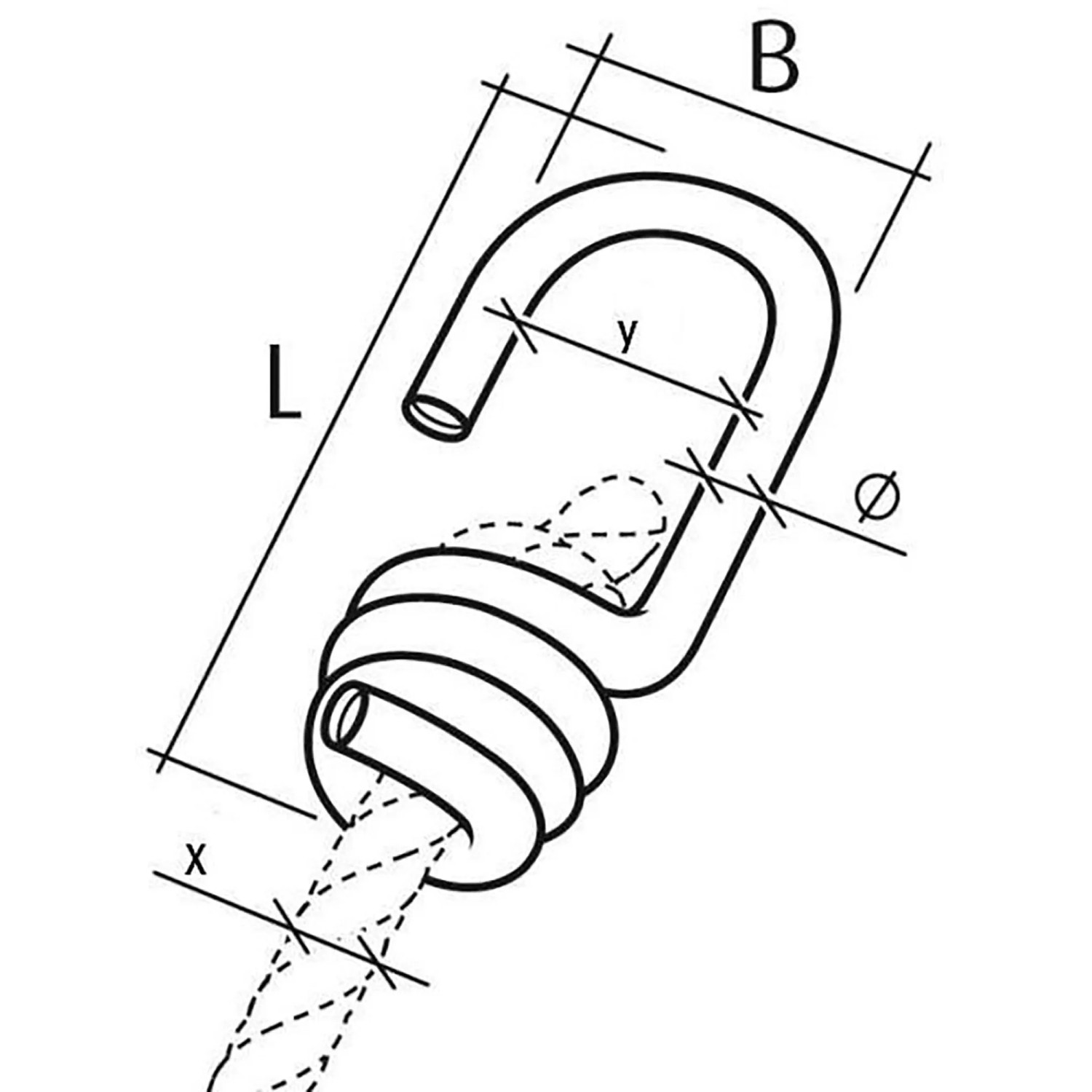 Conacord Spiralhaken 70 X 30 Mm Aus Schwarzem Kunststoff, Zum Einhängen Und Befestigen
