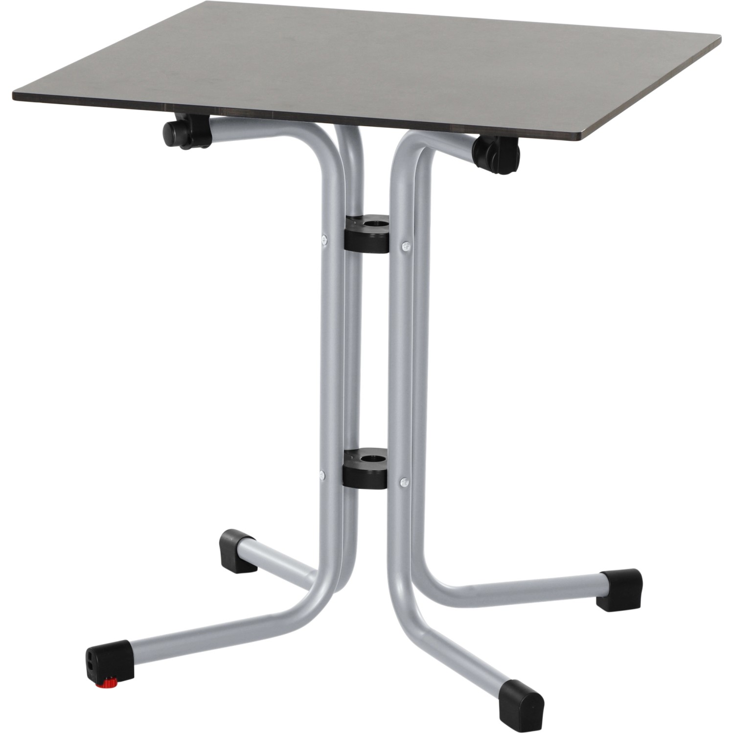 Siena Garden Klapptisch Sola Stahl 65 cm x 65 cm Silber
