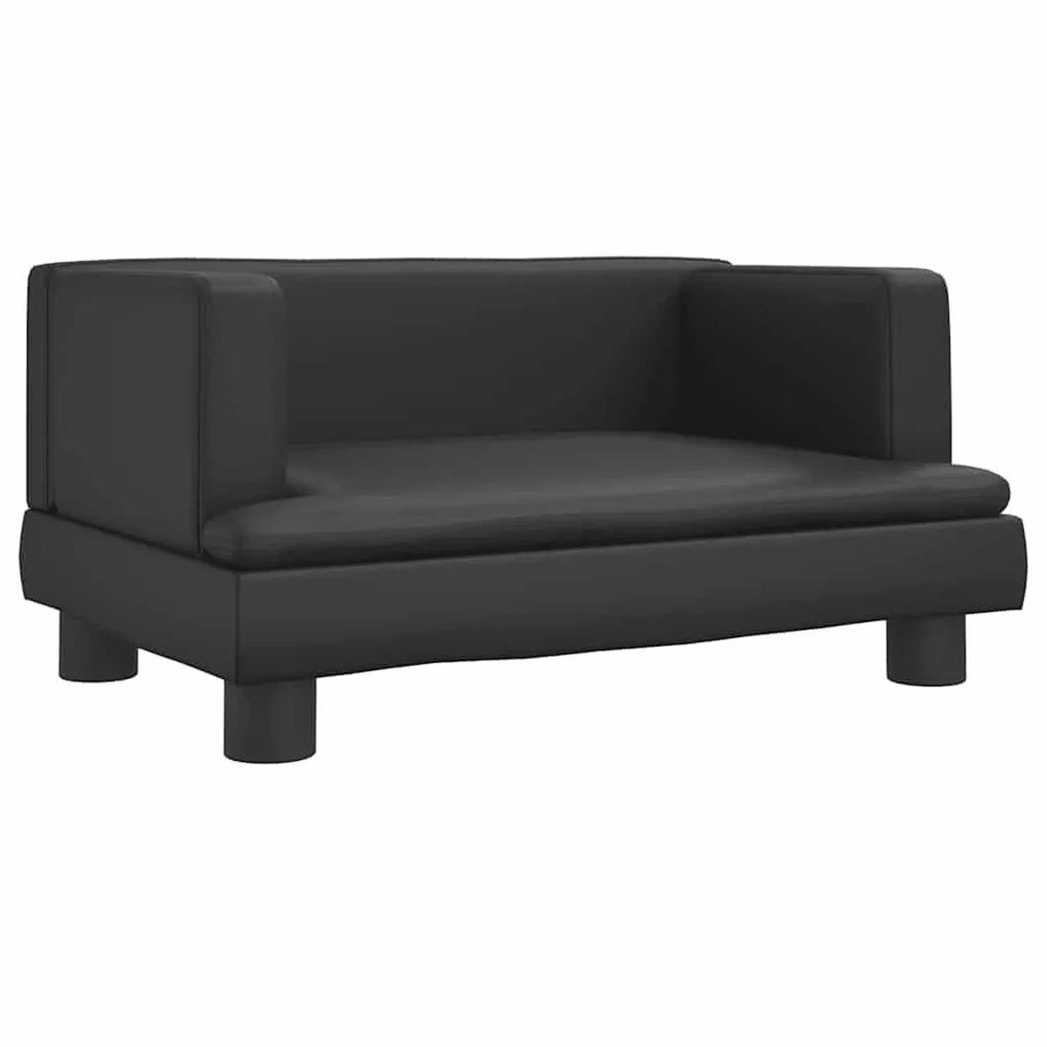 vidaXL Hundebett Schwarz 60x40x30 cm Kunstleder 171913