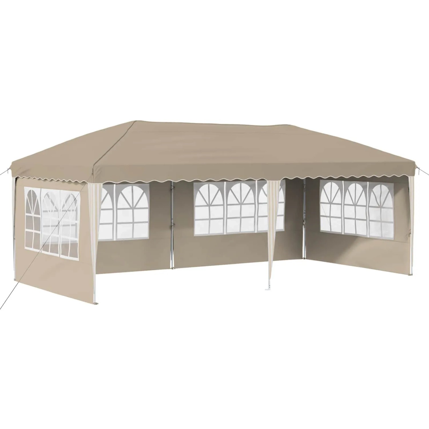vidaXL Pop-Up Partyzelt 575 x 289 x 245 cm Creme 42019790