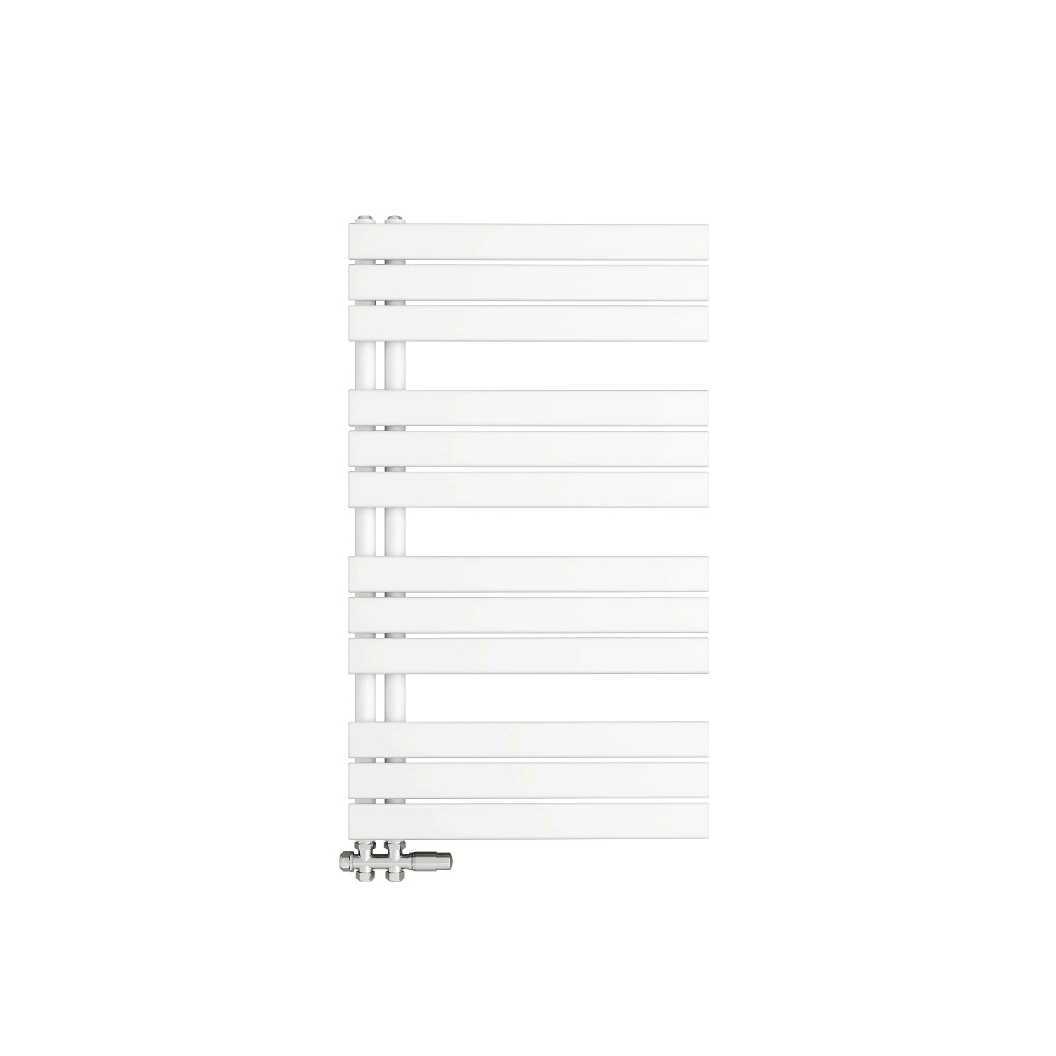 AICA Badheizkörper Handtuchwärmer 104.2x60cm 731W Weiß Handtuchtrockner mit Seitenanschluss