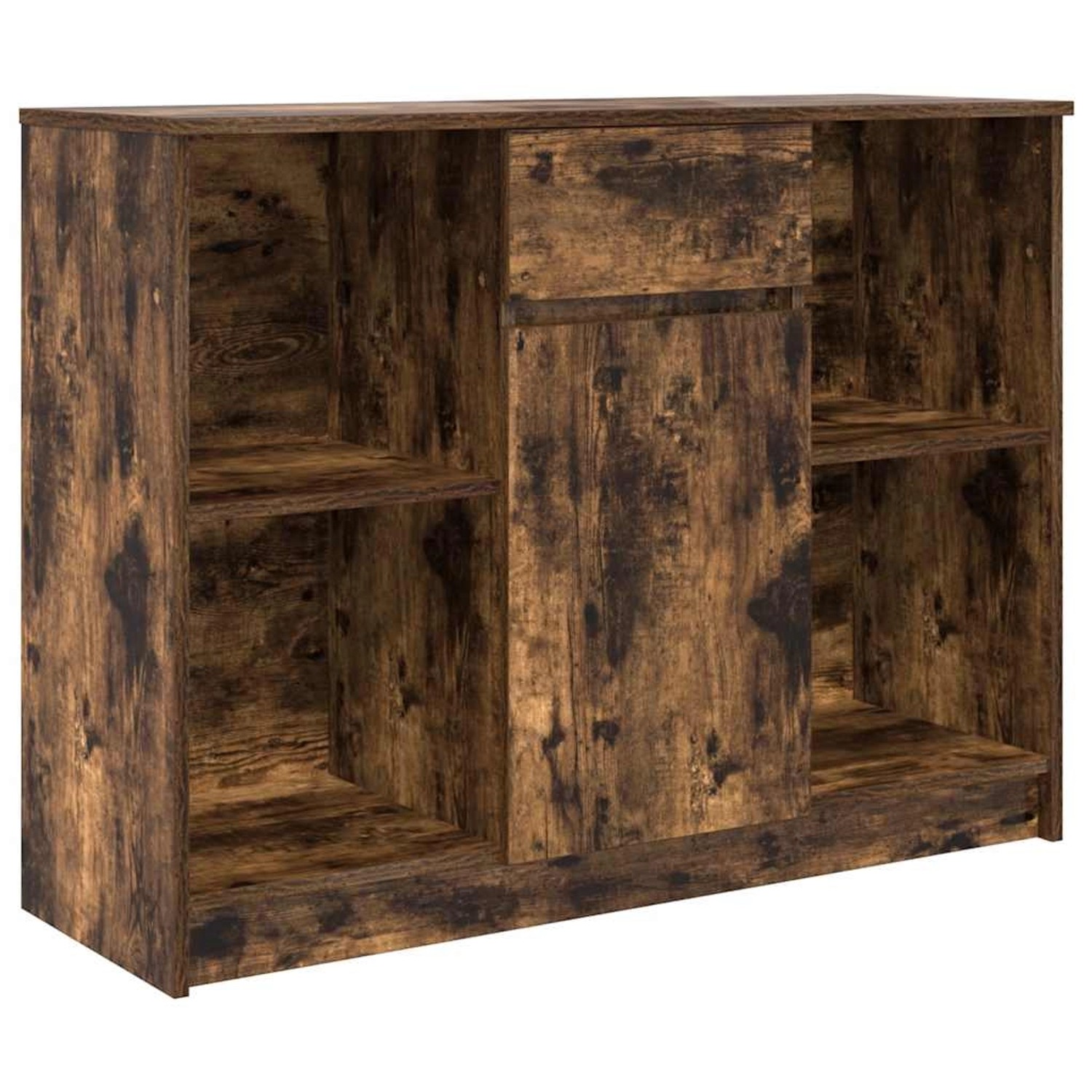 vidaXL Sideboard mit Schublade Räuchereiche 101x35x76 cm Holzwerkstoff 8615 günstig online kaufen
