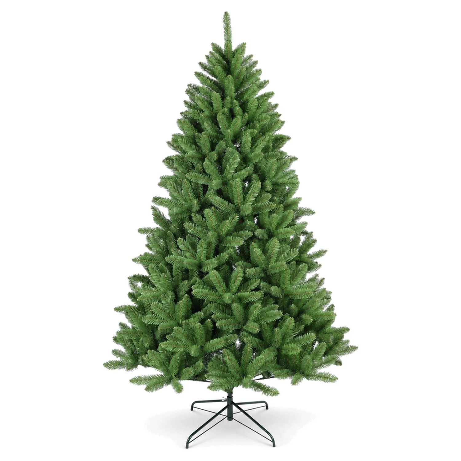 KARAT Künstlicher Weihnachtsbaum Evergreen PVC Dichte Fichtenoptik mit Metallständer 180 cm