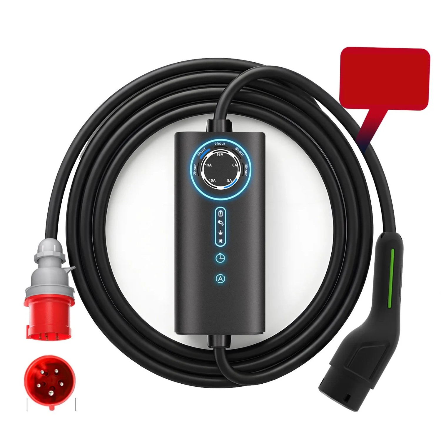 Junsun EV Ladegerät 11kw 10m Cable Type 2 3-phasig 6-16A