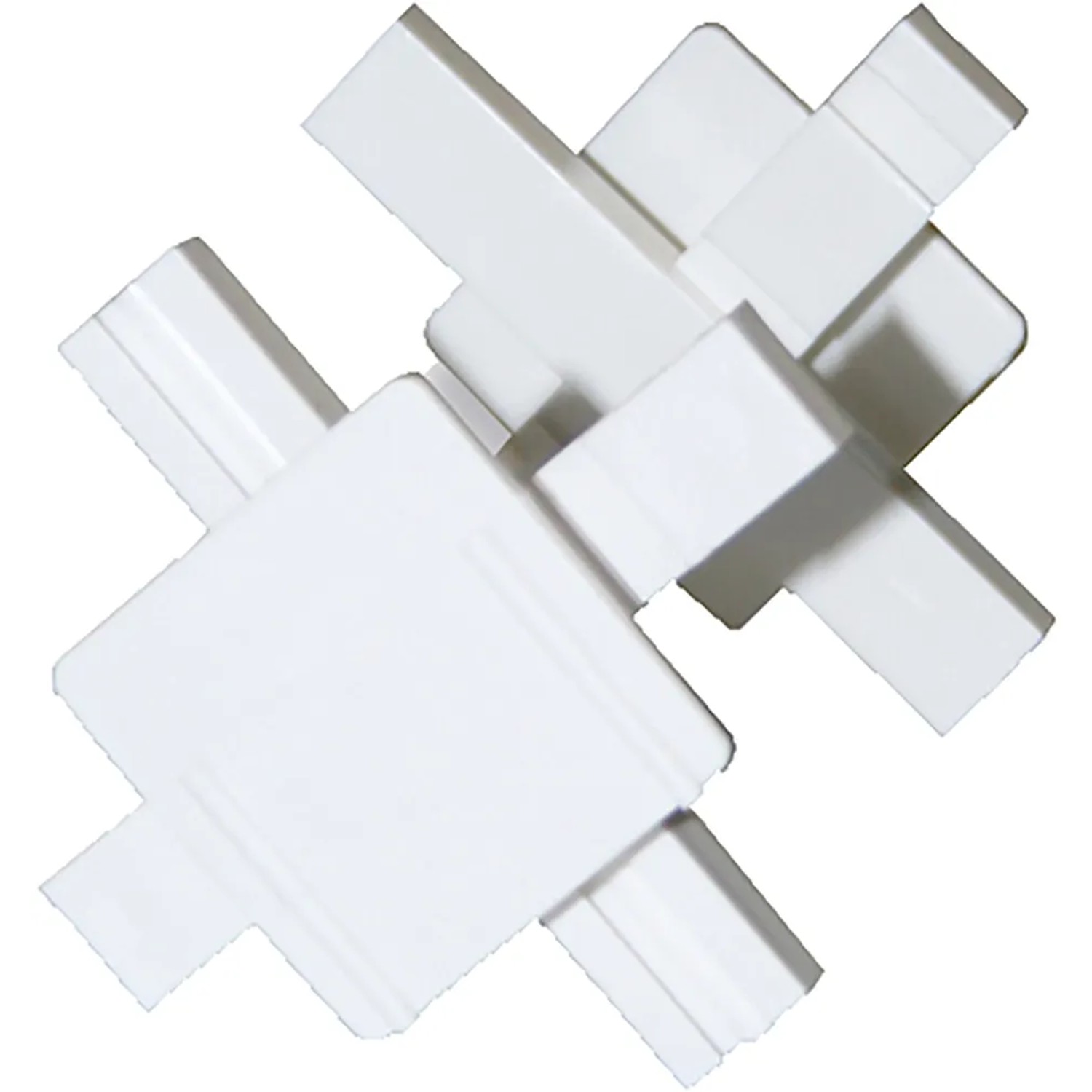 25 weiße Verlegekreuze für 8 cm Glassteine, Fugenbreite 6 mm.