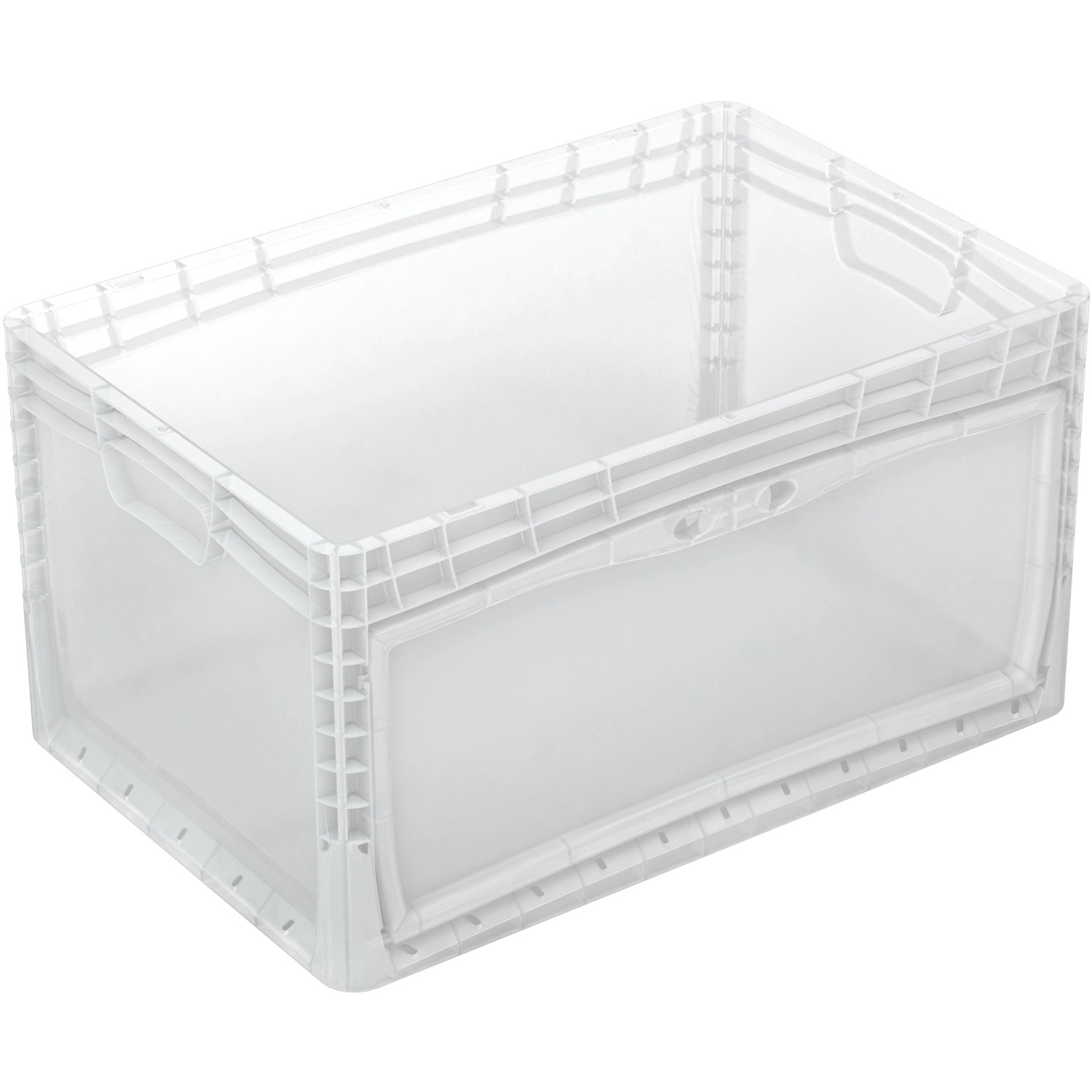 Eurobox-System Box Flap Side 60 x 40 x 32 cm Transparent