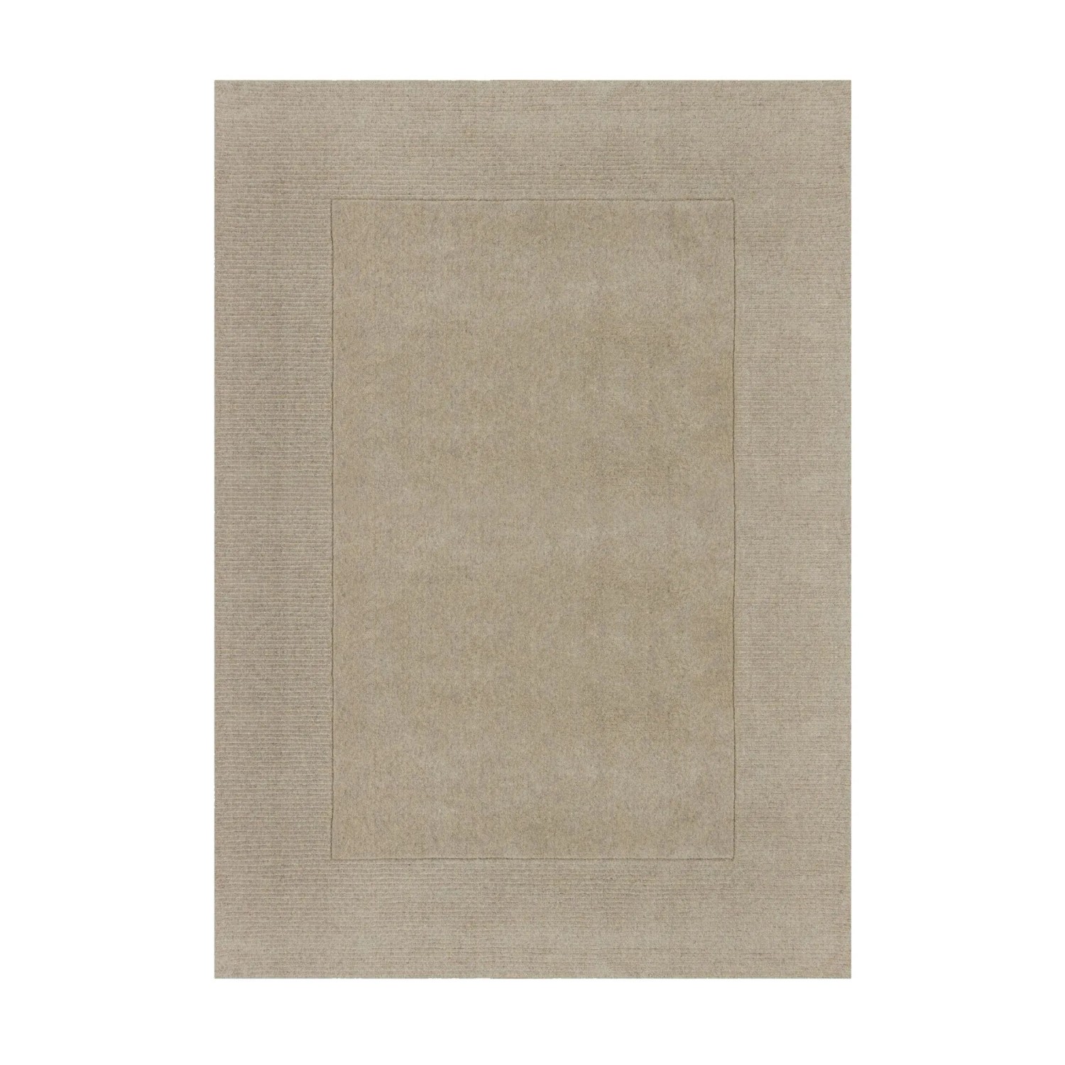 Flair Rugs Wollteppich Wool Border 160 cm x 230 cm Natural