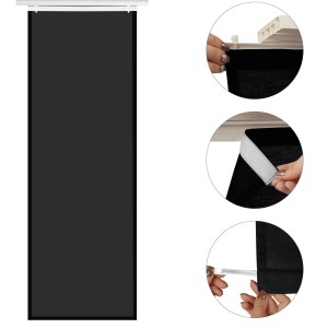 Arsvita Schiebegardine Alessia Schwarz, 3er-Pack, blickdicht, einfache Montage.